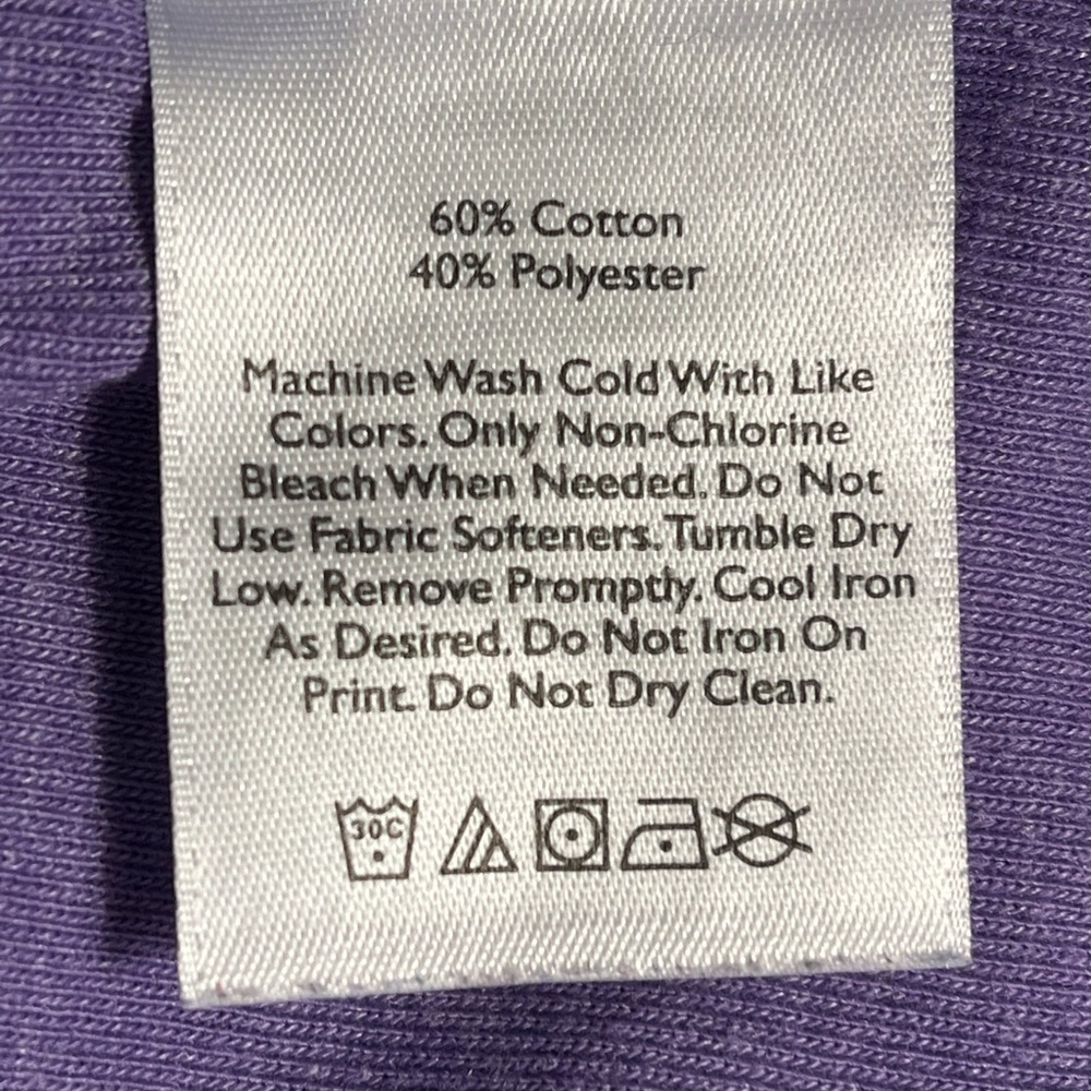 Eddie Bauer Purple Short Sleeve Tee Size Medium - Picture 7 of 7